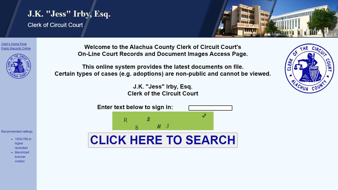 Court Records - Alachua County